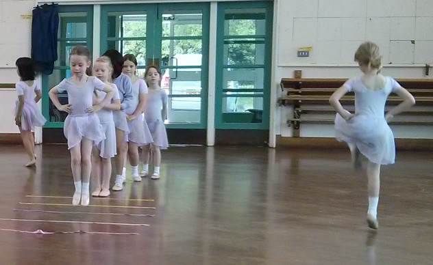 Children's ballet class